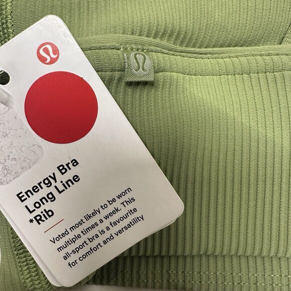 Lululemon Energy Longline Bra Size 2 Ribbed Luxtreme Medium Support B/C Cup NEW - Picture 6 of 14